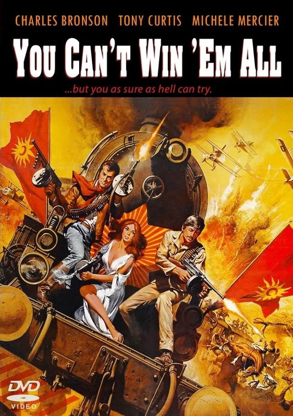 YOU CAN'T WIN 'EM ALL (1970) Tony Curtis,Charles Bronson,Michèle Mercier,Patrick Magee - Public Domain DVD NO CASE