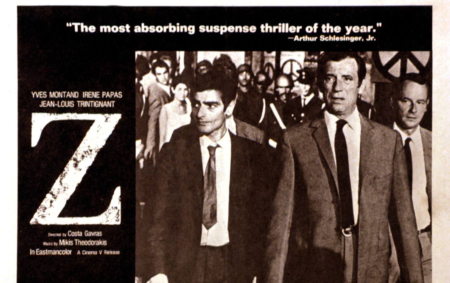 Z (1969) Yves Montand,Irene Papas,Jean-Louis Trintignant,Charles Denner,Georges Geret - DVD NO CASE