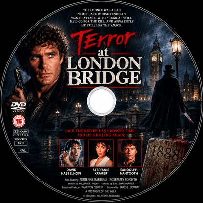 TERROR AT LONDON BRIDGE (1985) David Hasselhoff, Stepfanie Kramer, Randolph Mantooth, Adrienne Barbeau, Rosemary Forsyth  - DVD NO CASE
