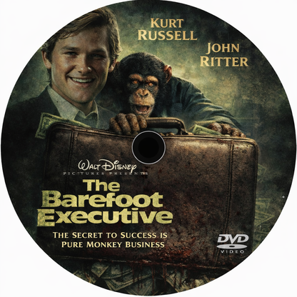 THE BAREFOOT EXECUTIVE (1971)  Kurt Russell ,Joe Flynn ,Wally Cox ,Heather North ,John Ritter ,Harry Morgan - Public Domain Movie DVD NO CASE