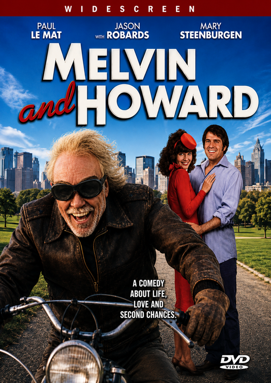 MELVIN AND HOWARD (12) (1980) Paul Le Mat,Mary Steenburgen,Pamela Reed,Jason Robards -PUBLIC DOMAIN DVD ONLY NO CASE