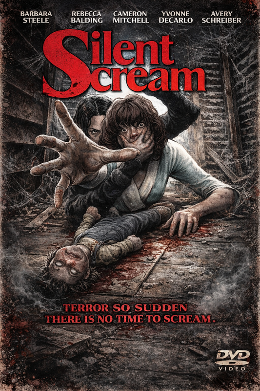 THE SILENT SCREAM (1979) Rebecca Balding,Barbara Steele,Cameron Mitchell,Yvonne De Carlo - Public Domain DVD NO CASE