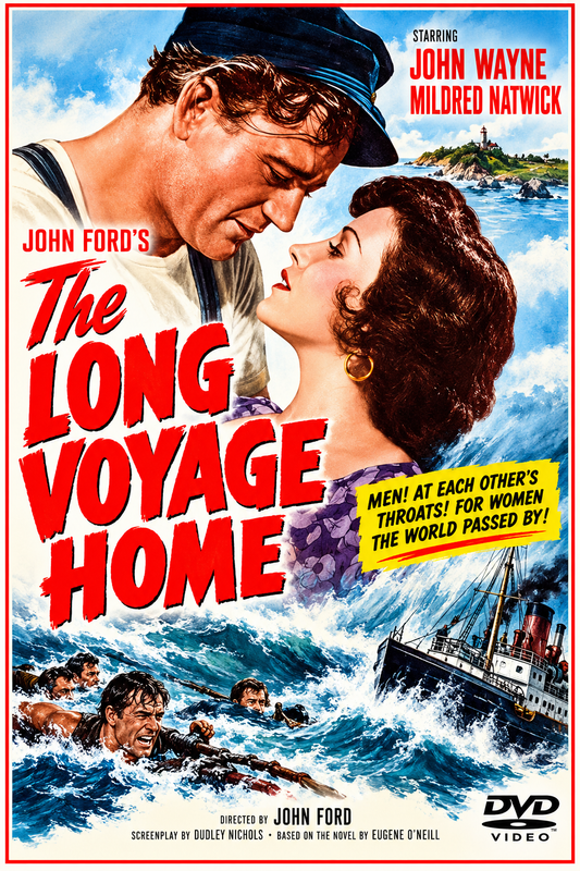 THE LONG VOYAGE HOME (1940) John Wayne, Barry Fitzgerald, Ian Hunter, Wilfred Lawson - Public Domain DVD NO CASE