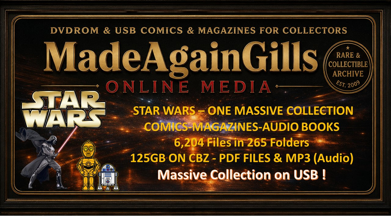 STAR WARS - ONE MASSIVE COLLECTION - COMICS-MAGAZINES-AUDIO BOOKS - ON USB