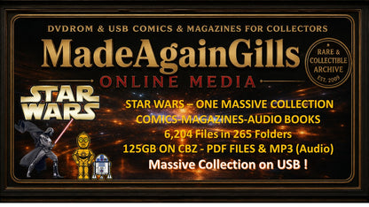 STAR WARS - ONE MASSIVE COLLECTION - COMICS-MAGAZINES-AUDIO BOOKS - ON USB