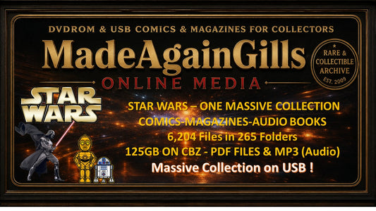 STAR WARS - ONE MASSIVE COLLECTION - COMICS-MAGAZINES-AUDIO BOOKS - ON USB