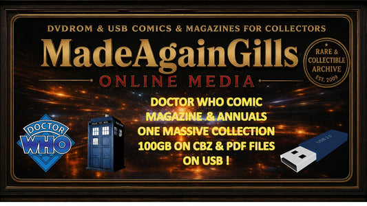DR WHO MASSIVE RETRO COMICS MAGAZINE & ANNUALS COLLECTION CBZ 100GB Format ON USB