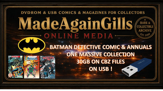 BATMAN DETECTIVE COMICS - RETRO COMICS COLLECTION CBZ 30GB Format ON USB