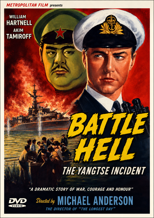 Yangtse Incident: The Story of H.M.S. Amethyst (1957) Richard Todd, William Hartnell, Akim Tamiroff - VERY RARE DELETED TITLE ! - DVD NO CASE