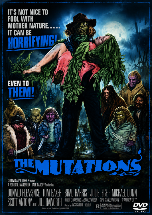 THE MUTATIONS  (AKA THE FREAKMAKER)  (1974) Donald Pleasence, Tom Baker, Brad Harris, Scott Antony, Jill Haworth - Public Domain Movie DVD NO CASE