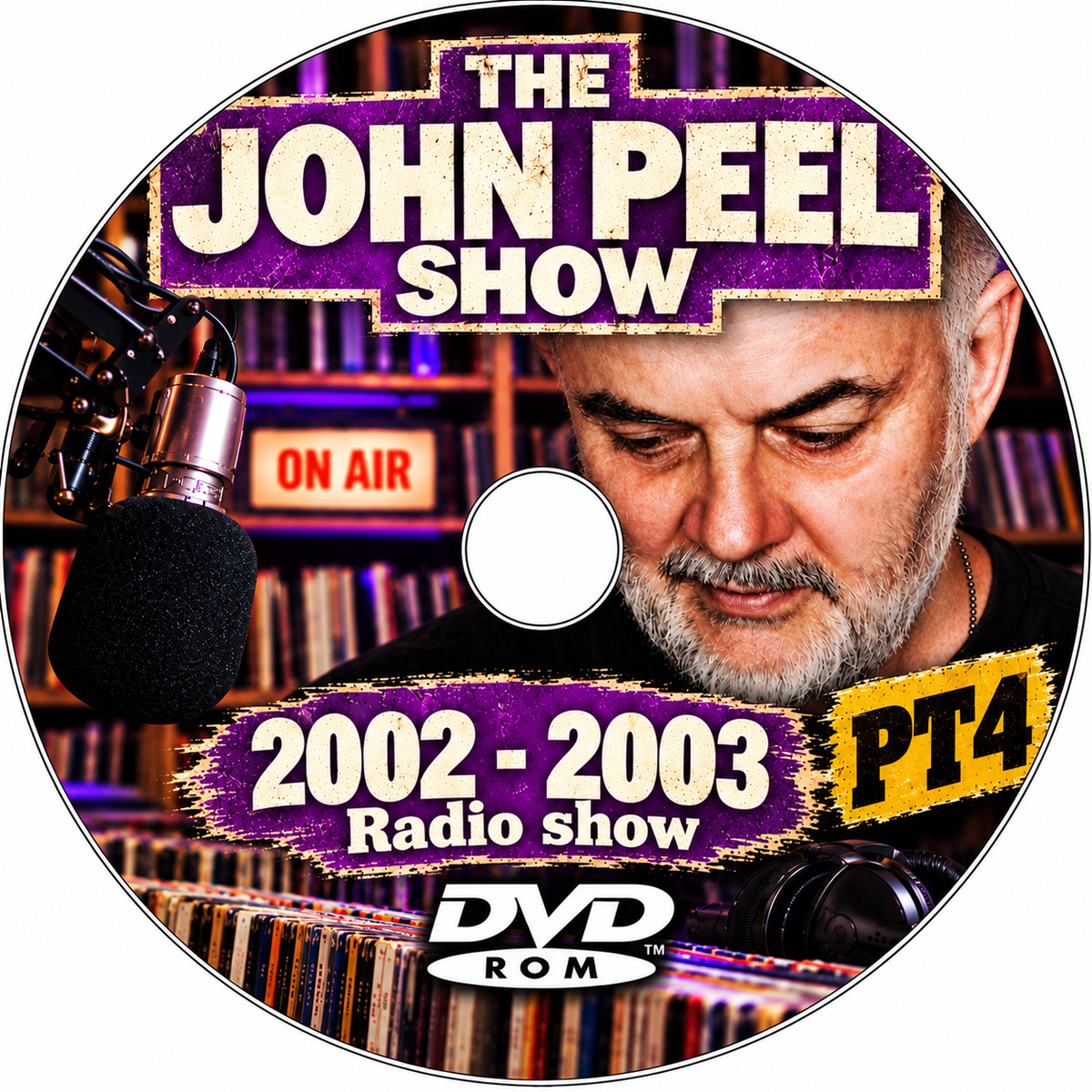 THE JOHN PEEL RADIO SHOW - 2002-2003 x4 DVDROM COLLECTION  - Retro Old Time Radio Shows MP3 DVDROM