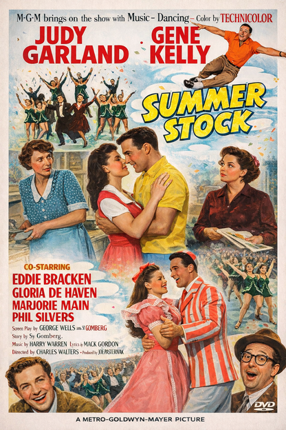SUMMER STOCK (1950) Starring - Judy Garland,Gene Kelly - DVD, Public Domain DVD NO CASE