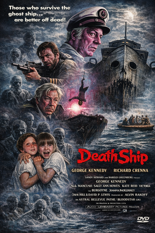 DEATH SHIP (1980) Richard Crenna, George Kennedy  - Public Domain DVD NO CASE