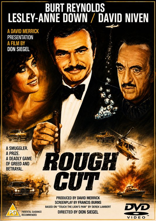 ROUGH CUT  (1980) BURT REYNOLDS - Public Domain DVD NO CASE