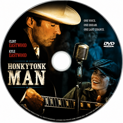 HONYTONK MAN (1982) Clint Eastwood, Kyle Eastwood - DVD NO CASE