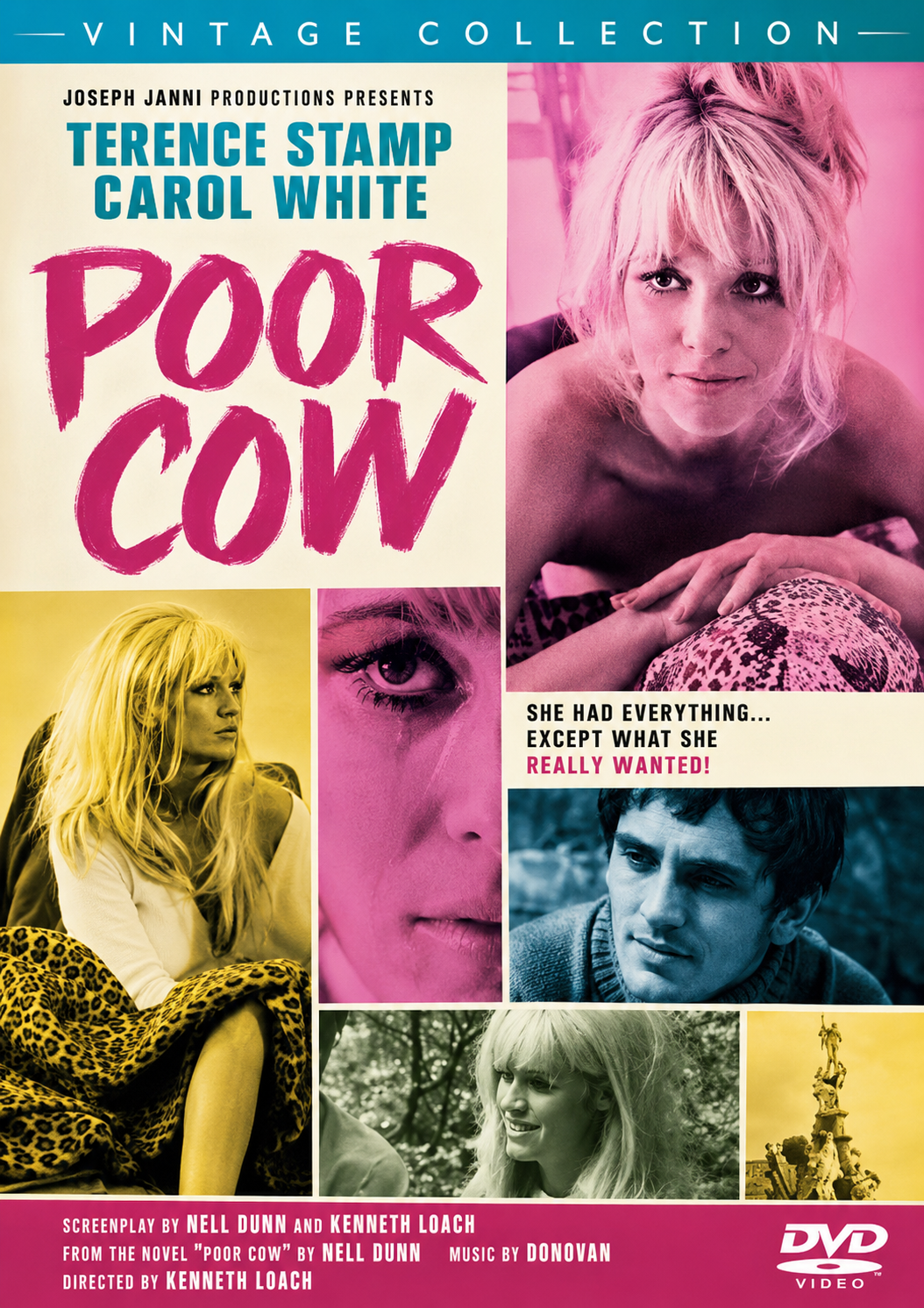 POOR COW (1967) Terence Stamp,Carol White - PUBLIC DOMAIN DVD ONLY NO CASE