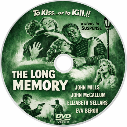 THE LONG MEMORY (1953) John Mills,John McCallum,Elizabeth Sellars - Public Domain Movie DVD NO CASE