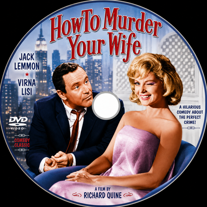 HOW TO MURDER YOUR WIFE (1965) Jack Lemmon, Virna Lisi, Terry-Thomas - Public Domain Movie DVD NO CASE