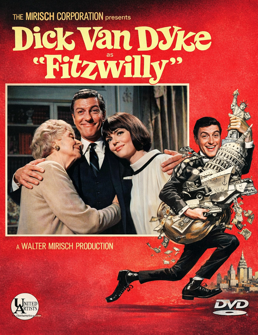 FITZWILLY (1967) Dick Van Dyke, Barbara Feldon -  Public Domain DVD NO CASE