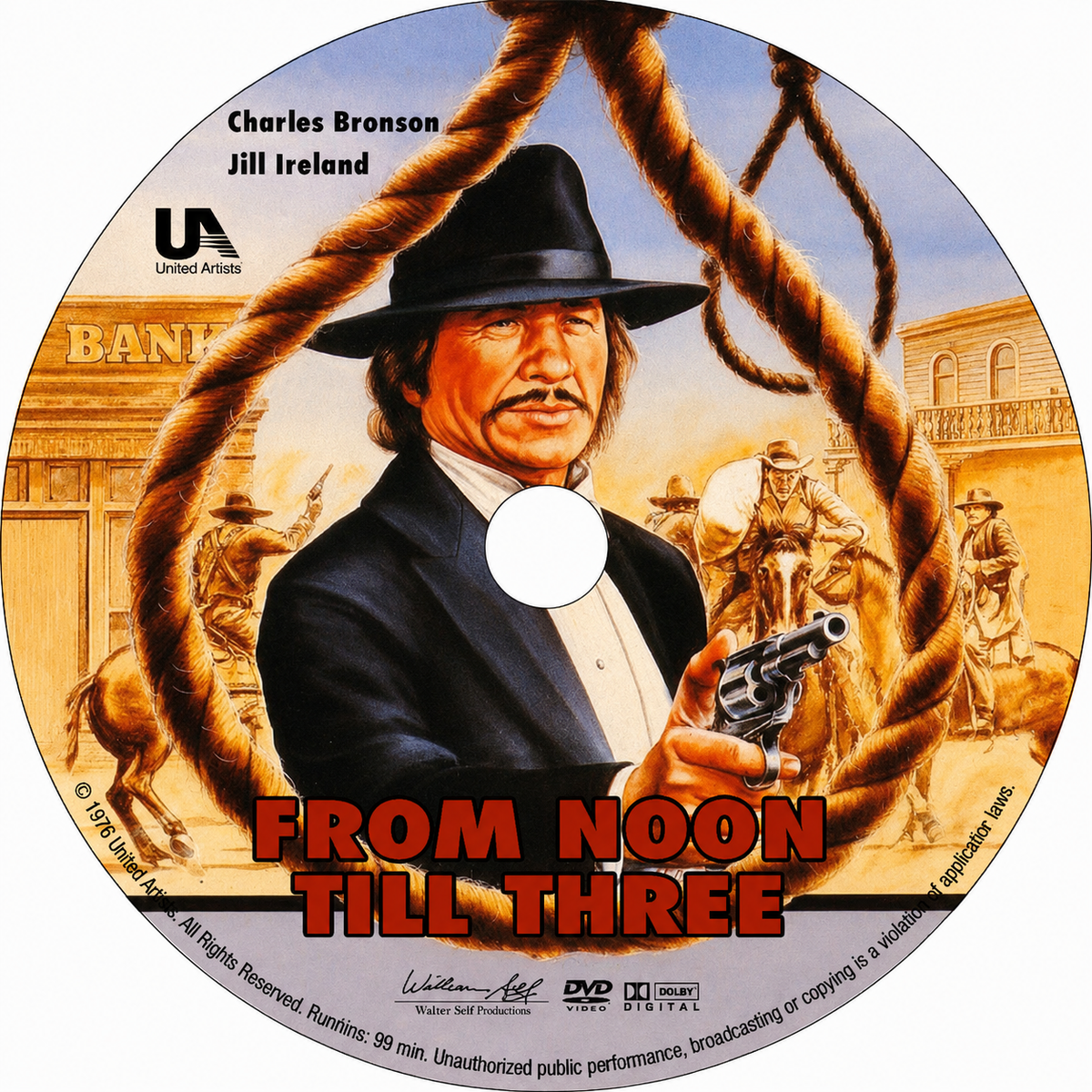 FROM NOON TILL THREE (1976) Charles Bronson, Stan Haze, Douglas Fowley, Jill Ireland, Douglas V. Fowley - Public Domain Movie DVD NO CAS7