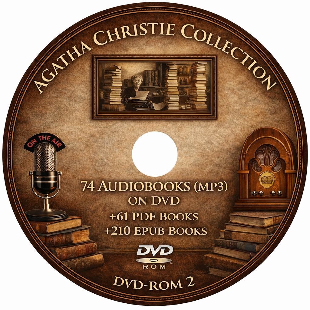 AGATHA CHRISTIE - 74 Radio Shows MP3 on DVD +61 PDF BOOKS +210 EPUB BOOKS