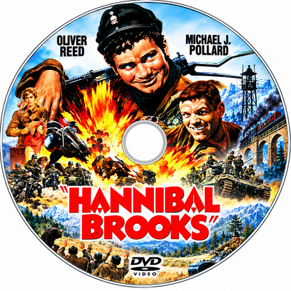 HANNIBAL BROOKS (1969) Oliver Reed, DVD - Public Domain DVD NO CASE