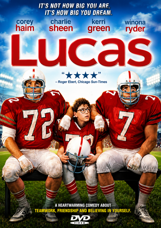 LUCAS (1986) Charlie Sheen, Winona Ryder -  Public Domain DVD NO CASE