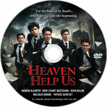 HEAVEN HELP US (1985) Andrew McCarthy, Mary Stuart Masterson, Kevin Dillon,  Donald Sutherland - Public Domain Movie DVD NO CASE