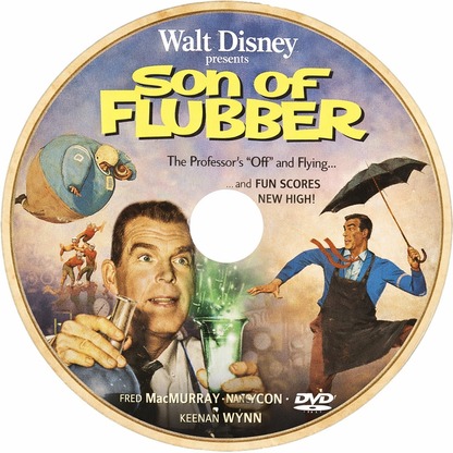 SON OF FLUBBER (1963) Nancy Olson,Keenan Wynn,Tommy Kirk,Joanna Moore,Leon Ames,Ken Murray - Public Domain DVD NO CASE