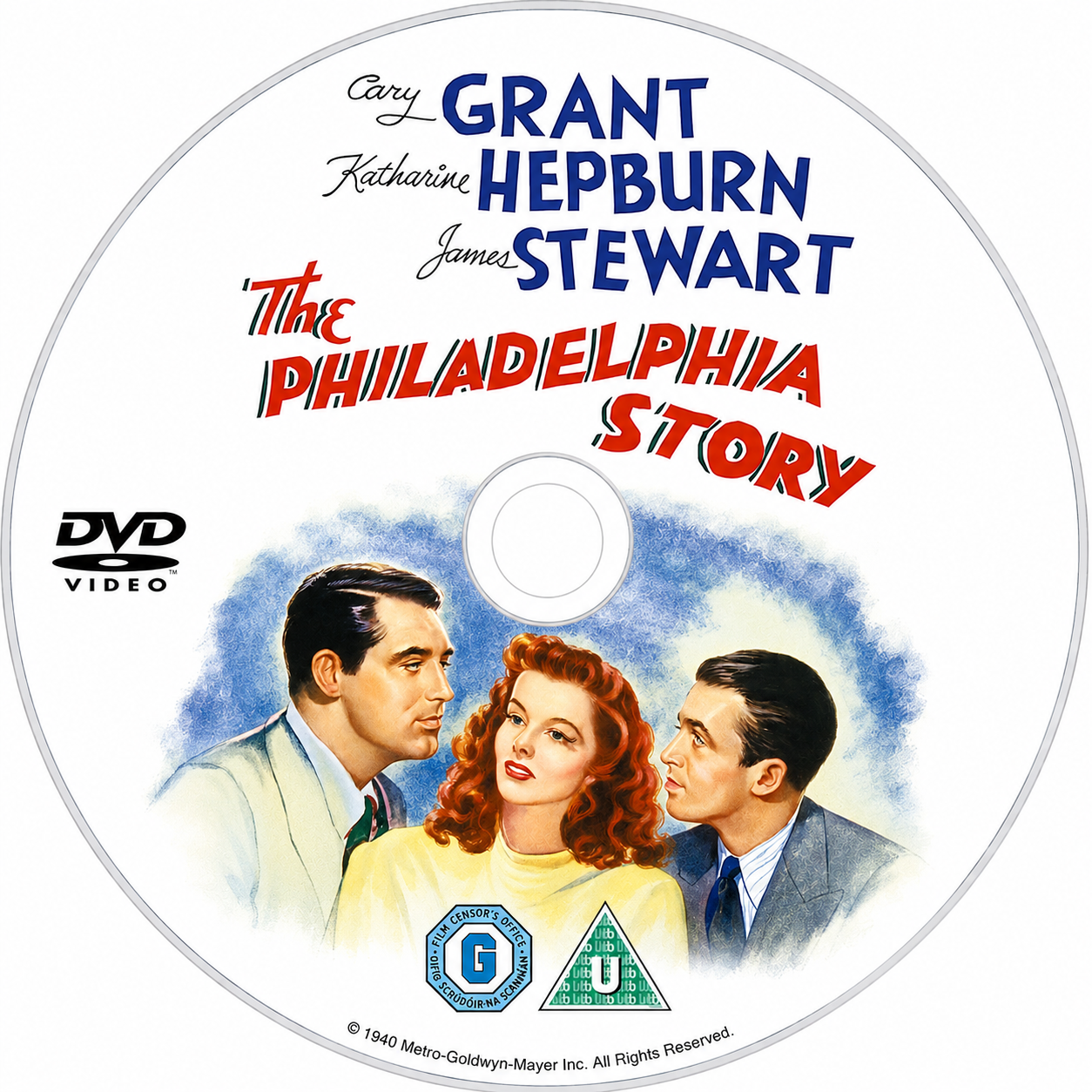THE PHILADELPHIA STORY (1940) Cary Grant ,Katharine Hepburn ,James Stewart  - PUBLIC DOMAIN DVD ONLY NO CASE