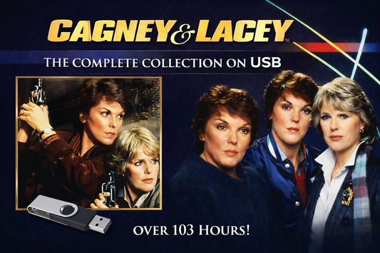 CAGNEY & LACEY - COMPLETE TV SERIES COLLECTION ON ONE USB PLUG & PLAY MP4's