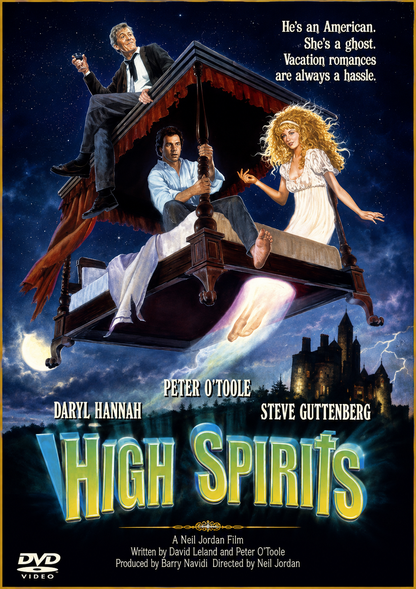 HIGH SPIRITS (1988) - Starring - Steve Guttenberg,Liam Neeson, Daryl Hannah - PUBLIC DOMAIN DVD ONLY NO CASE