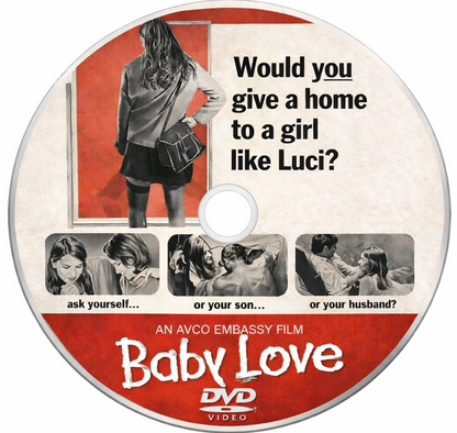 BABY LOVE  (1969) Vernon Dobtcheff,Linda Hayden, Diana Dors, Marianne Stone - Public Domain Movie DVD NO CASE