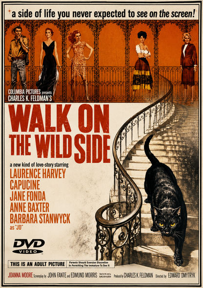 WALK ON THE WILD SIDE (1962)  Barbara Stanwyck - Public Domain Movie DVD NO CASE