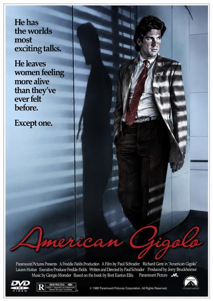 AMERICAN GIGILO (1980) Richard Gere • Lauren Hutton • Hector Elizondo • Nina van Pallandt • Bill Duke  - PUBLIC DOMAIN DVD ONLY NO CASE