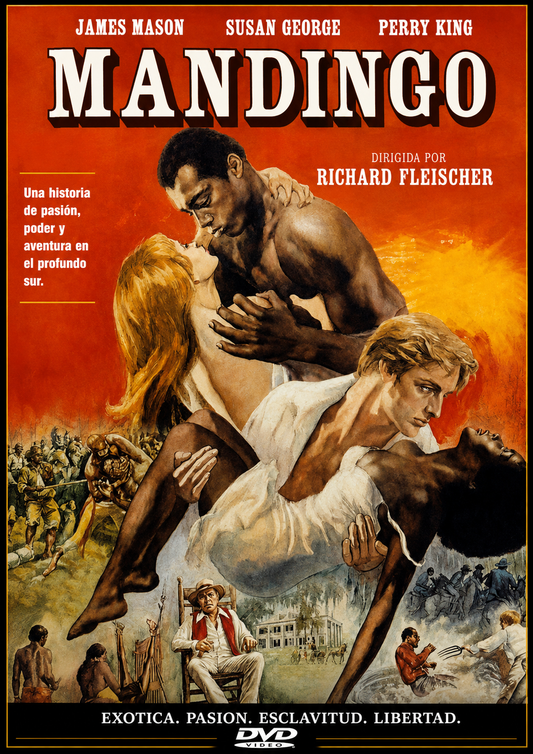 MANDINGO (1975)  James Mason,Susan George,Perry King,Richard Ward,Brenda Sykes,Ken Norton,Lillian Hayman - Public Domain Movie DVD NO CASE