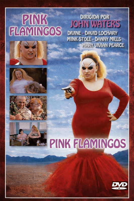 PINK FLAMINGOS (1972) Divine,David Lochary,Mink Stole,Mary Vivian Pearce - Public Domain DVD NO CASE RARE S