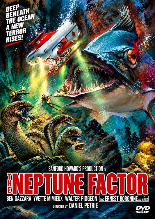THE NEPTUNE FACTOR (1973) Ben Gazzara • Yvette Mimieux • Walter Pidgeon • Ernest Borgnine - Public Domain DVD NO CASE