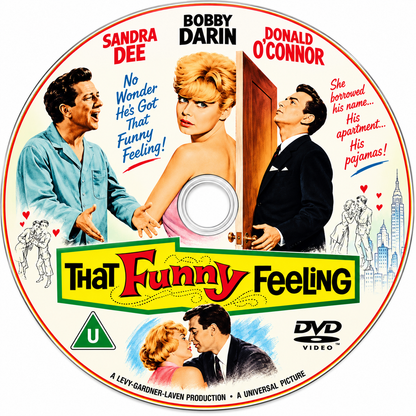 THAT FUNNY FEELING (1965) Bobby Darin, Sandra Dee - Public Domain DVD NO CASE