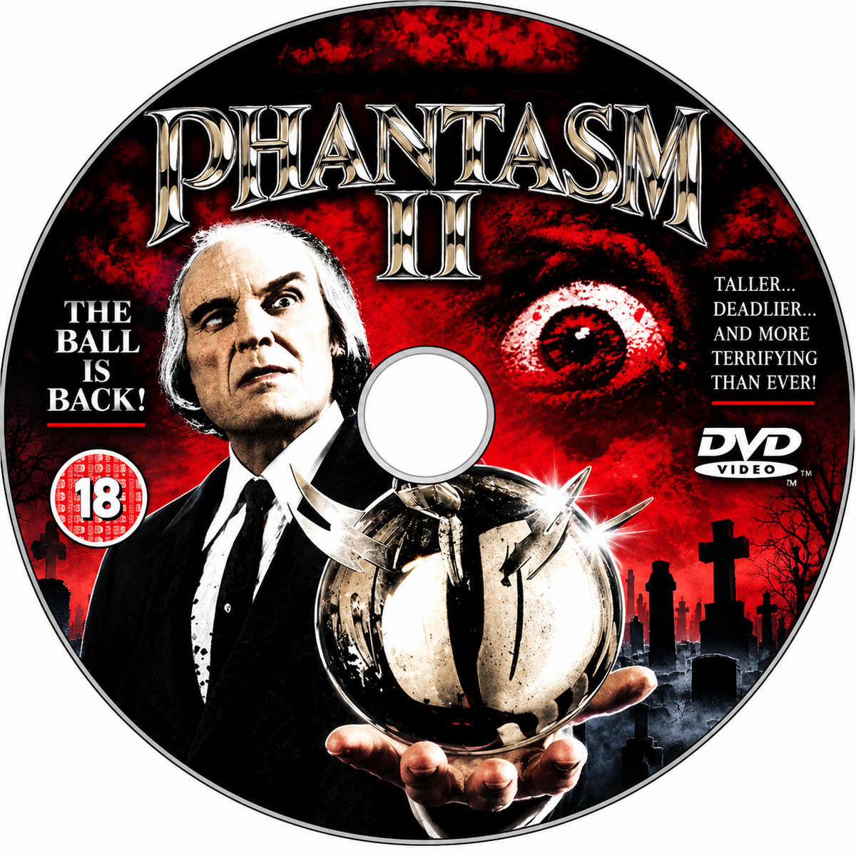 PHANTASM II (1988) James LeGros • Reggie Bannister • Angus Scrimm • Paula Irvine• DVD NO CASE