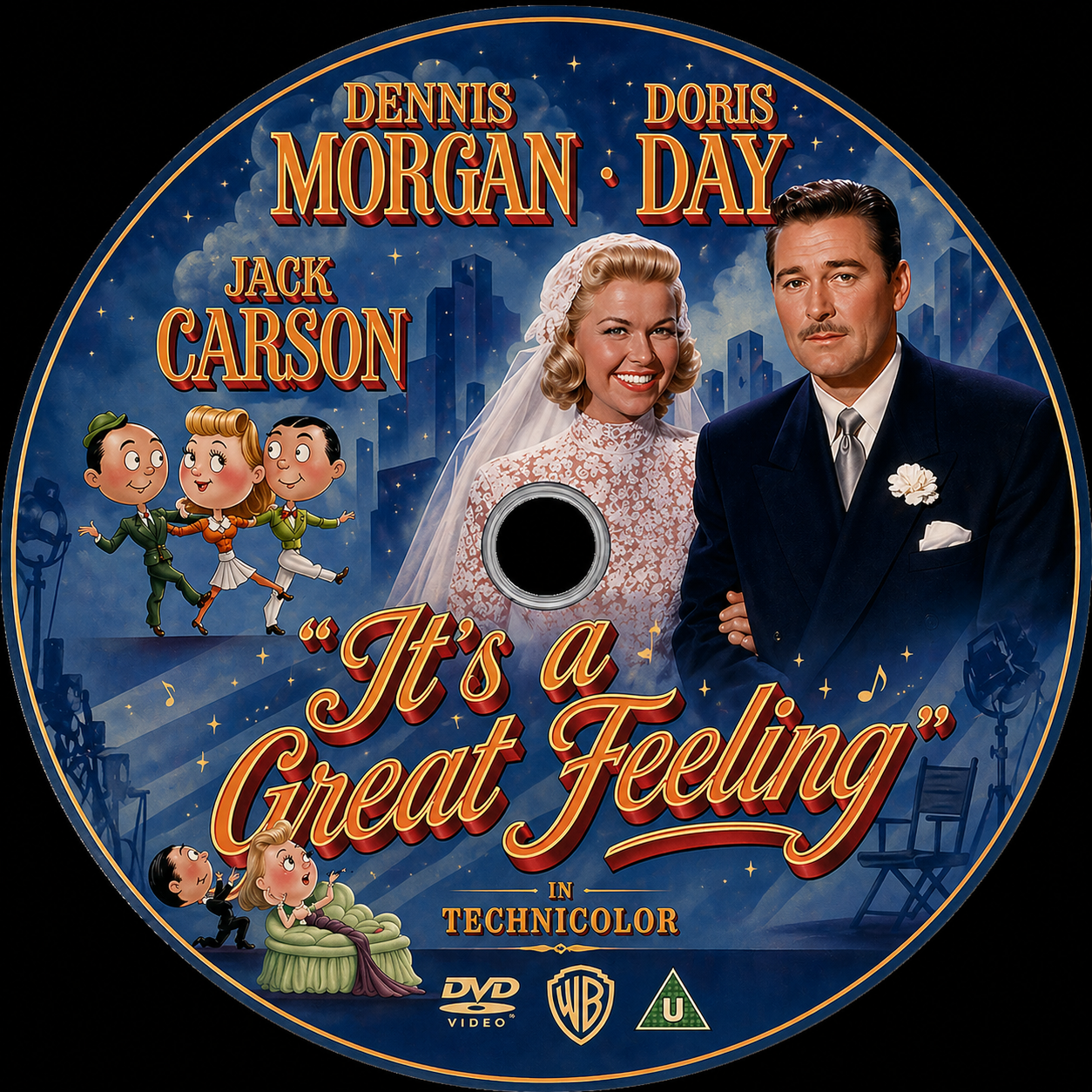 IT'S A GREAT FEELING (1949) Doris Day, Dennis Morgan, Jack Carson - VERY RARE DELETED TITLE ! - DVD NO CASE