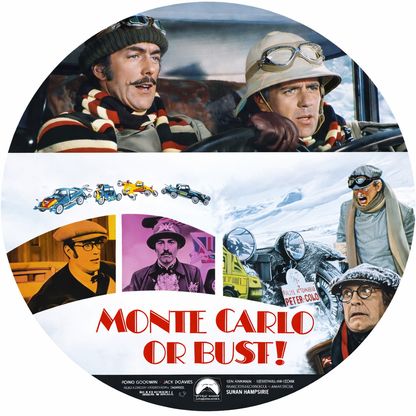 MONTE CARLO OR BUST (1969) Tony Curtis, Susan Hampshire - Public Domain DVD NO CASE !