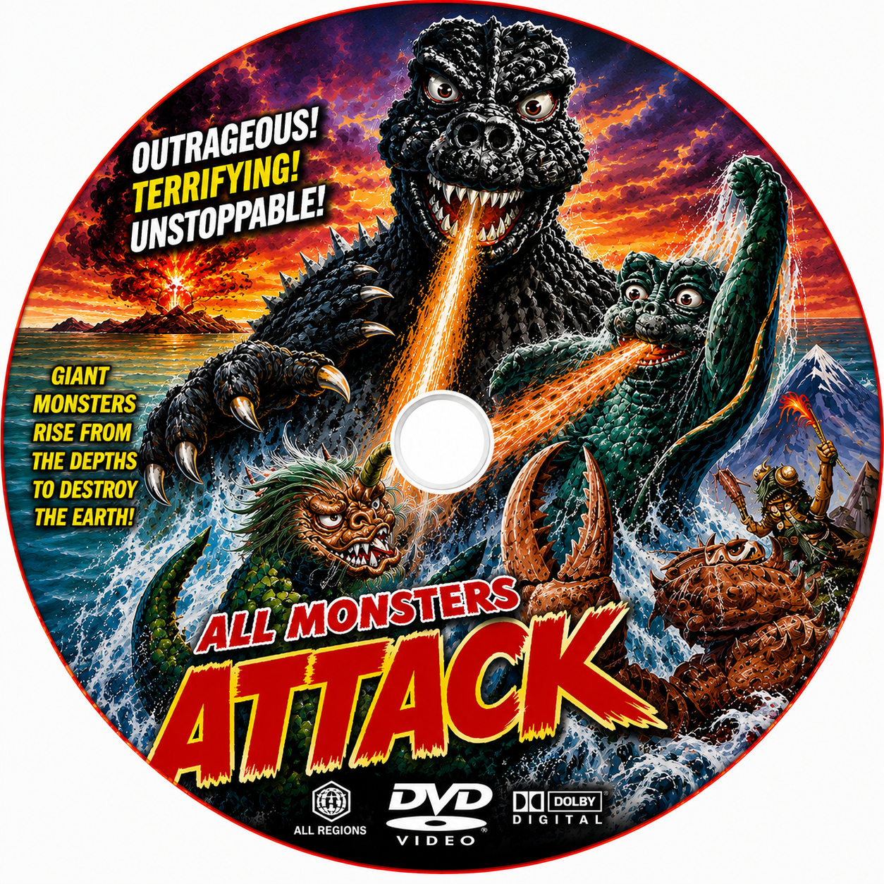 ALL MONSTERS ATTACK (1969) Starring - Tomonori Yazaki, Kenji Sahara, Hideyo Amamoto - PUBLIC DOMAIN DVD ONLY NO CASE