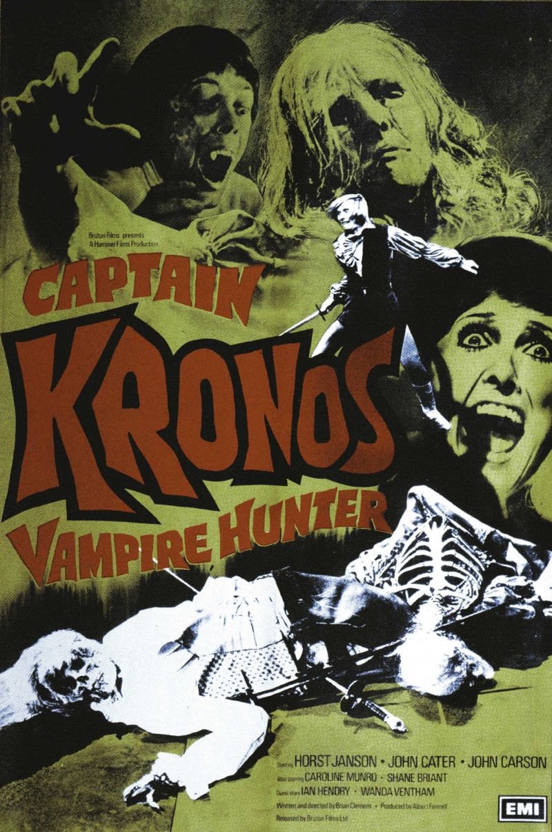 CAPTAIN KRONUS VAMPIRE HUNTER (1974) James Cagney, Public Domain DVD NO CASE