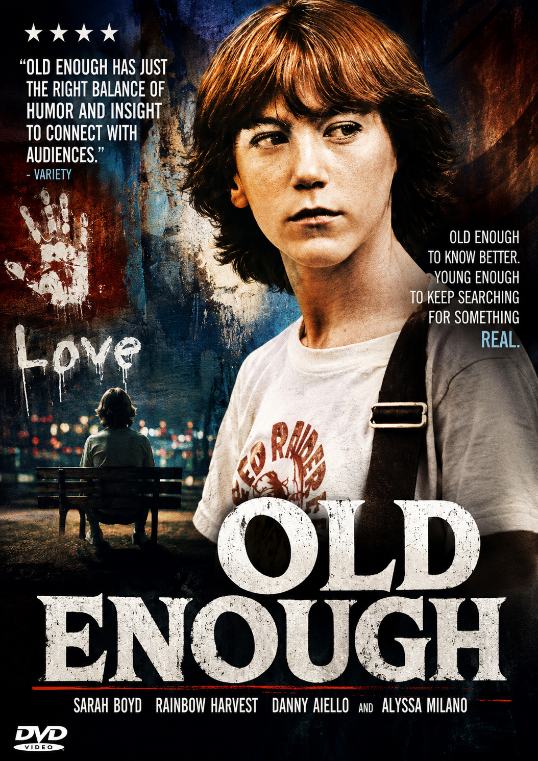 OLD ENOUGH (1984) Sarah Boyd, Rainbow Harvest, Public Domain DVD NO CASE