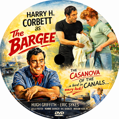 THE BARGEE (1964) Harry H. Corbett,Eric Sykes,Julia Foster,Ronnie Barker,Eric Barker,Miriam Karlin - VERY RARE DELETED TITLE ! - Public Domain DVD NO CASE