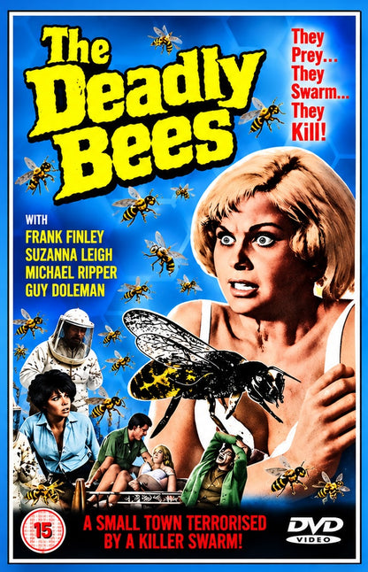 THE DEADLY BEES (1967) Starring - Suzanna Leigh • Frank Finlay • Guy Doleman • Catherine Finn • DVD NO CASE