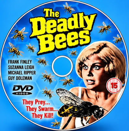 THE DEADLY BEES (1967) Starring - Suzanna Leigh • Frank Finlay • Guy Doleman • Catherine Finn • DVD NO CASE