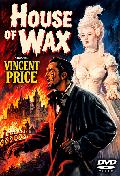 HOUSE OF WAX (1958) Starring - Vincent Price, Frank Lovejoy, Phyllis Kirk, Carolyn Jones &amp; Paul Picerni• DVD NO CASE