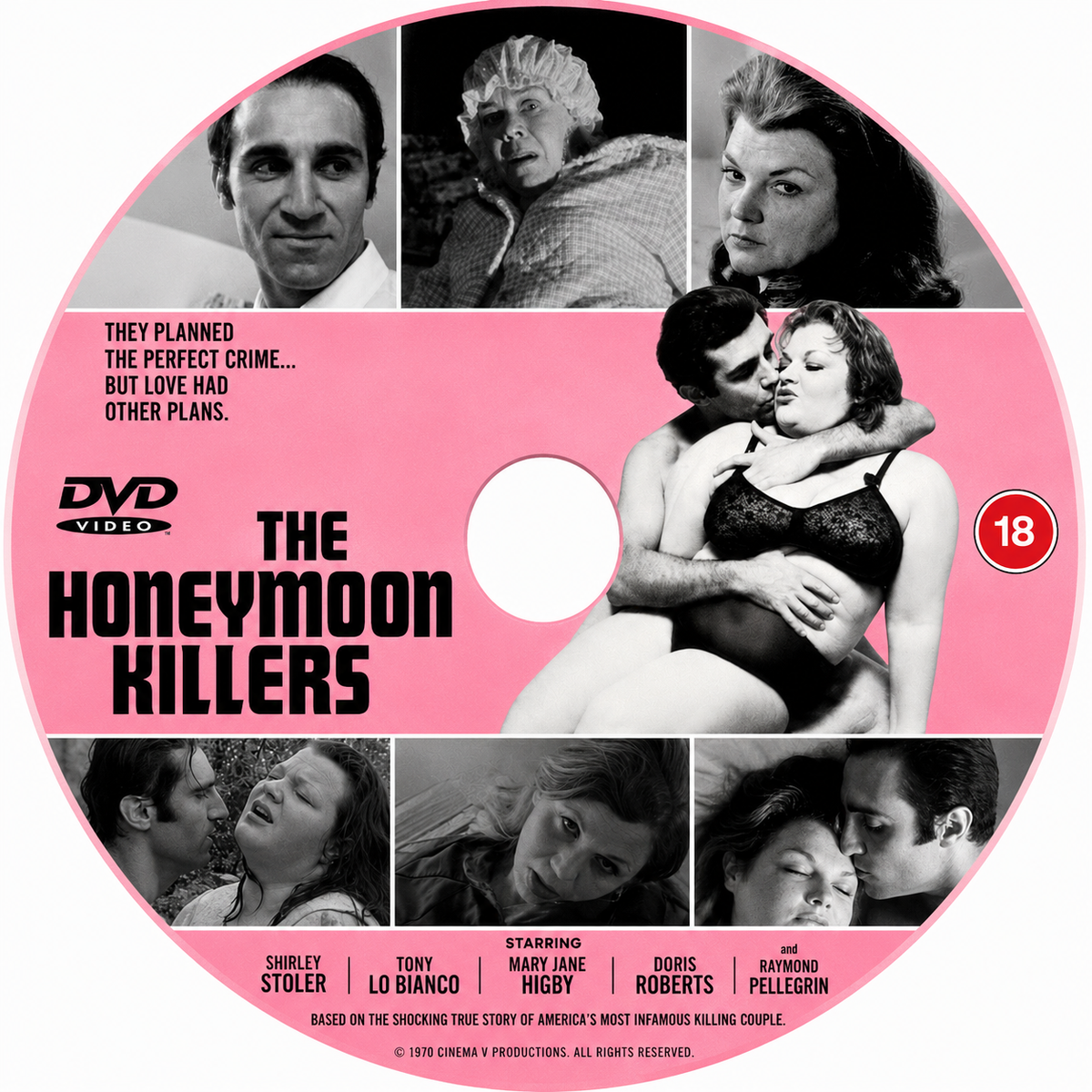 THE HONEYMOON KILLERS (1970) Shirley Stoler,Tony Lo Bianco,Marilyn Chris,Doris Roberts - Public Domain DVD NO CASE RARE !
